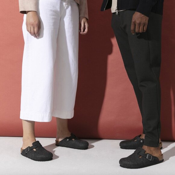 Birkenstock Boston Wool Felt Clog Grey Size 38 - Picture 5 of 5